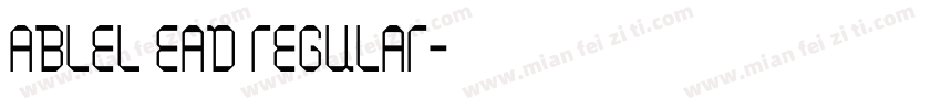 AbleL ead Regular字体转换